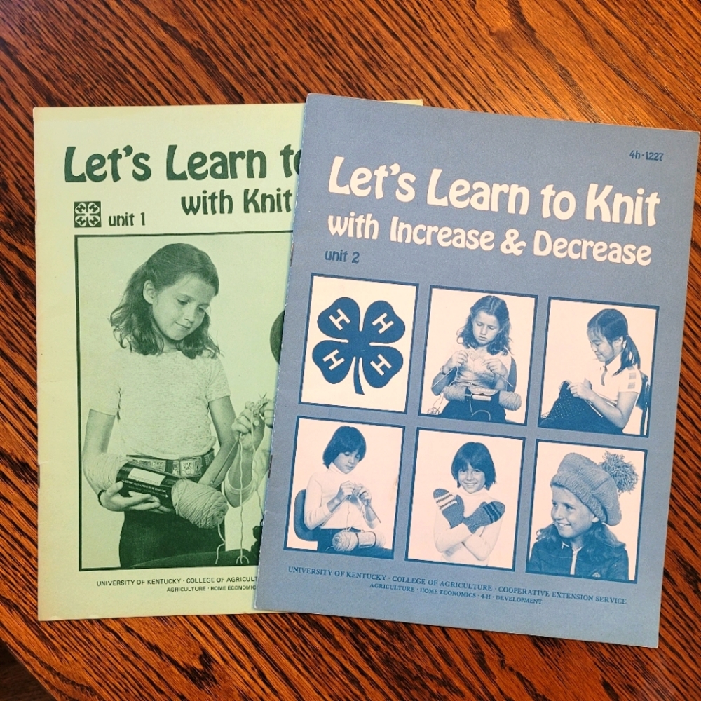 Vintage University of Kentucky 4-H knitting booklets